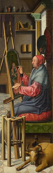 Saint Luke painting the Virgin and Child, Campin, Robert, Follower of